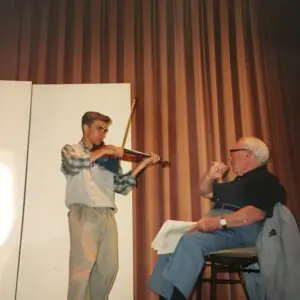 Isaac Stern et Renaud Capuçon à Verbier, 1975