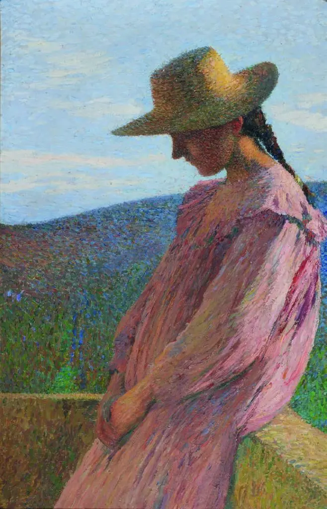 Henri Martin Jeune fille assise, vers 1904