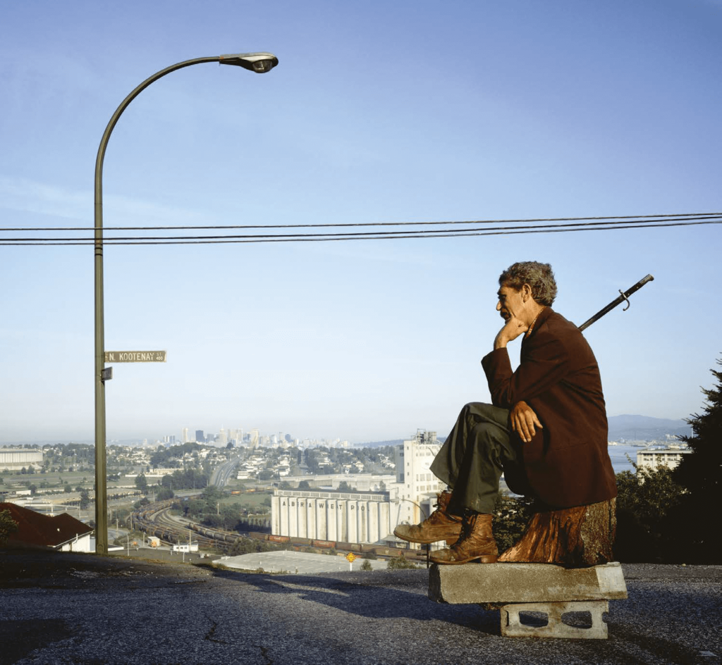 The Thinker [Le penseur], 1986 Diapositive dans caisson lumineux, 211 x 229 cm, avec l’aimable autorisation de l’artiste © Jeff Wall