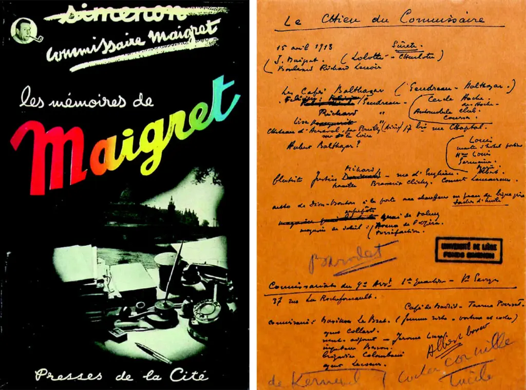 Georges Simenon Les mémoires de Maigret, 1951 --- Georges Simenon La première enquête de Maigret, 1949