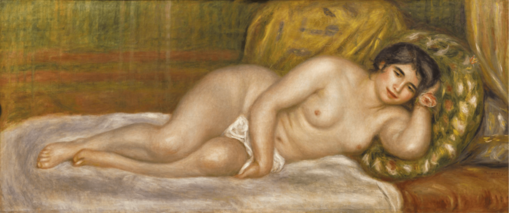 Auguste Renoir Femme nue couchée (Gabrielle) 1906 Huile sur toile 67x160cm Musée de lOrangerie Paris