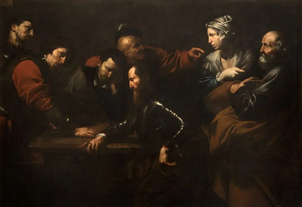 Jusepe de Ribera, Le Reniement de Saint-Pierre, 1615-1616.
Huile sur toile, 163×233 cm.
Galerie Corsini, Rome.
© Gallerie Nazionali di Arte Antica, Barberini/Corsini,
Ministero della Cultura