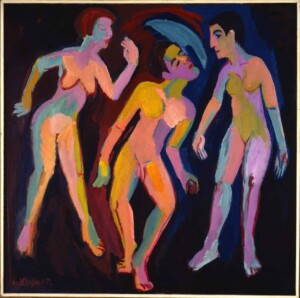 9. Ernst Ludwig Kirchner Tanz zwischen den frauen II huile sur toile 150 x 150 cm