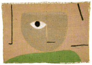 L'Oeil, pastel sur toile de jute, 45/46 x 5/66,5 cm, collection privée en dépot au Zentrum Paul Klee