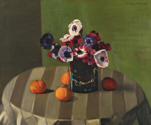 Félix Vallotton (1865-1925), Anémones et Mandarines, 1914. Huile sur toile, 54,3 x 65,1 cm ©MAH, photo : B. Jacot-Descombes 
