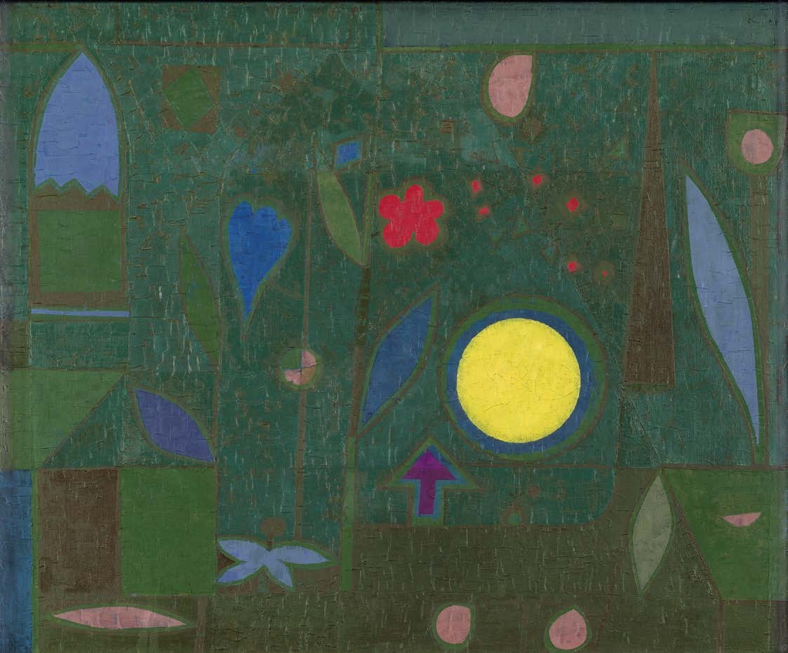 Paul Klee (1879-1940)
Vollmond im Garten, 1934
Huile sur toile, 50,3 x 60,1 cm
Hermann und Margrit RupfStiftung,
Kunstmuseum Bern
© Paul Klee’s Estate/VEGAP, 2016