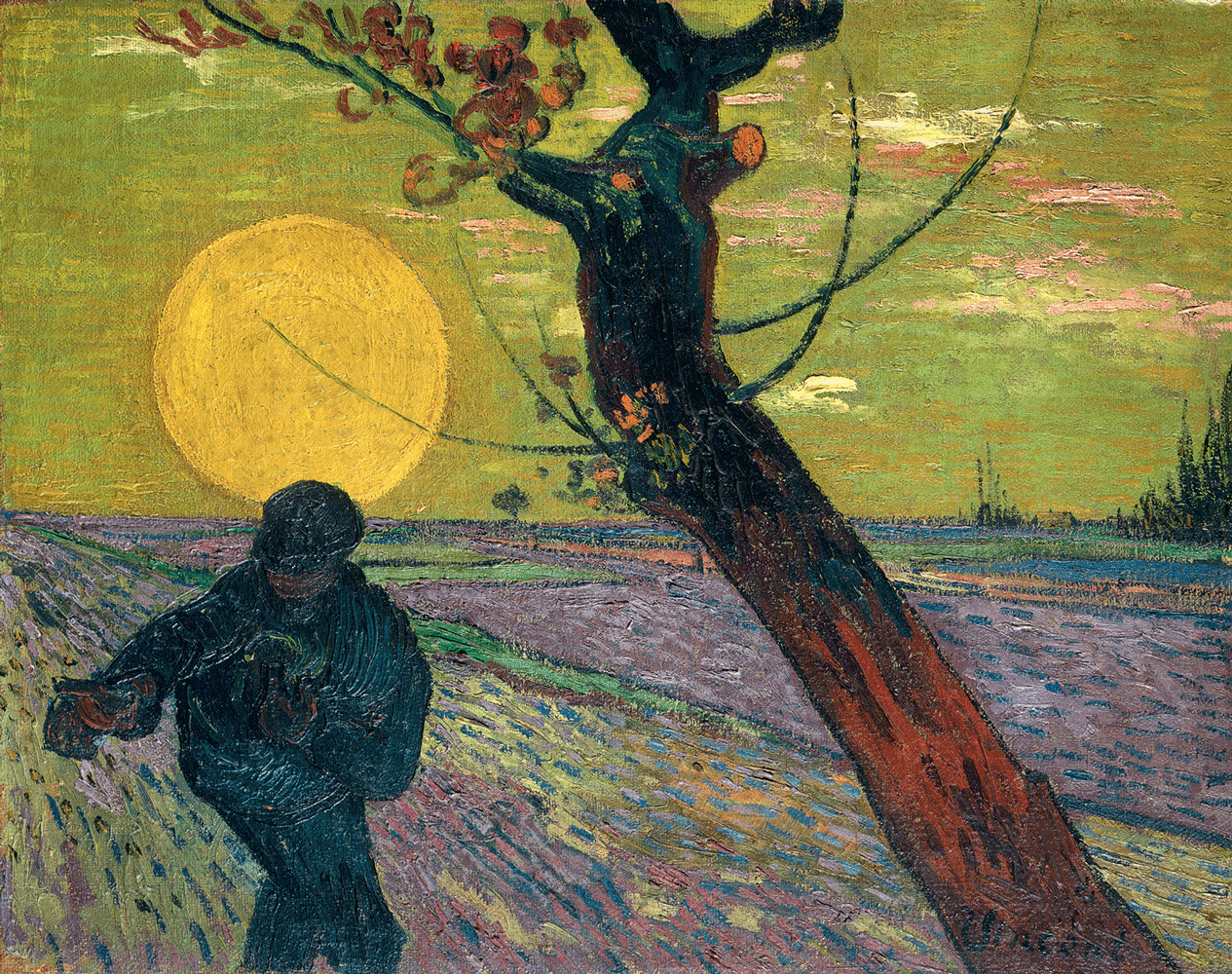 Vincent Van Gogh
Le semeur, soleil couchant, 1888
huile sur toile, 73 x 92 cm
Fondation Collection E.G. Bührle, Zurich
photo SIK-ISEA, Zurich (J.-P. Kuhn)