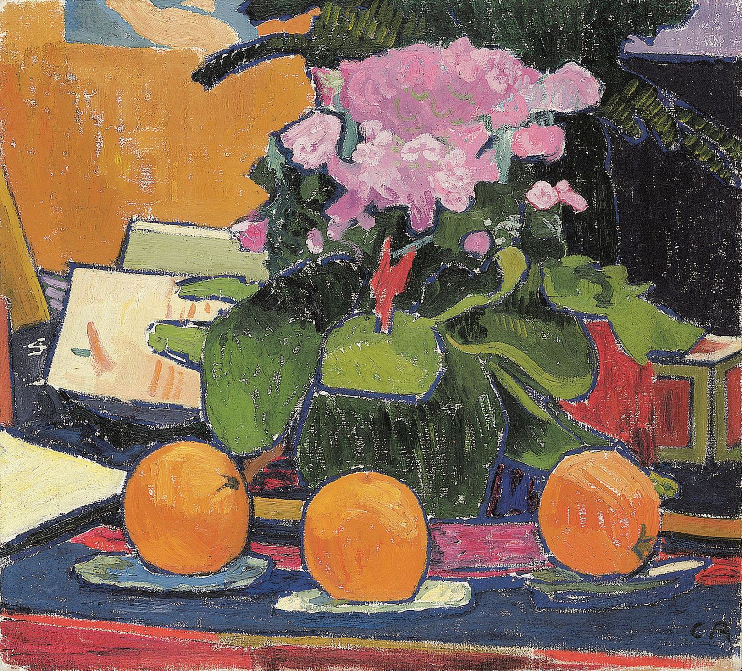 Cuno Amiet, Stillleben mit drei Orangen, 1907/08
Huile sur toile, 54 x 60 cm
Aargauer Kunsthaus, Aarau / Donation de Dr. Annie Zaugg, Baden