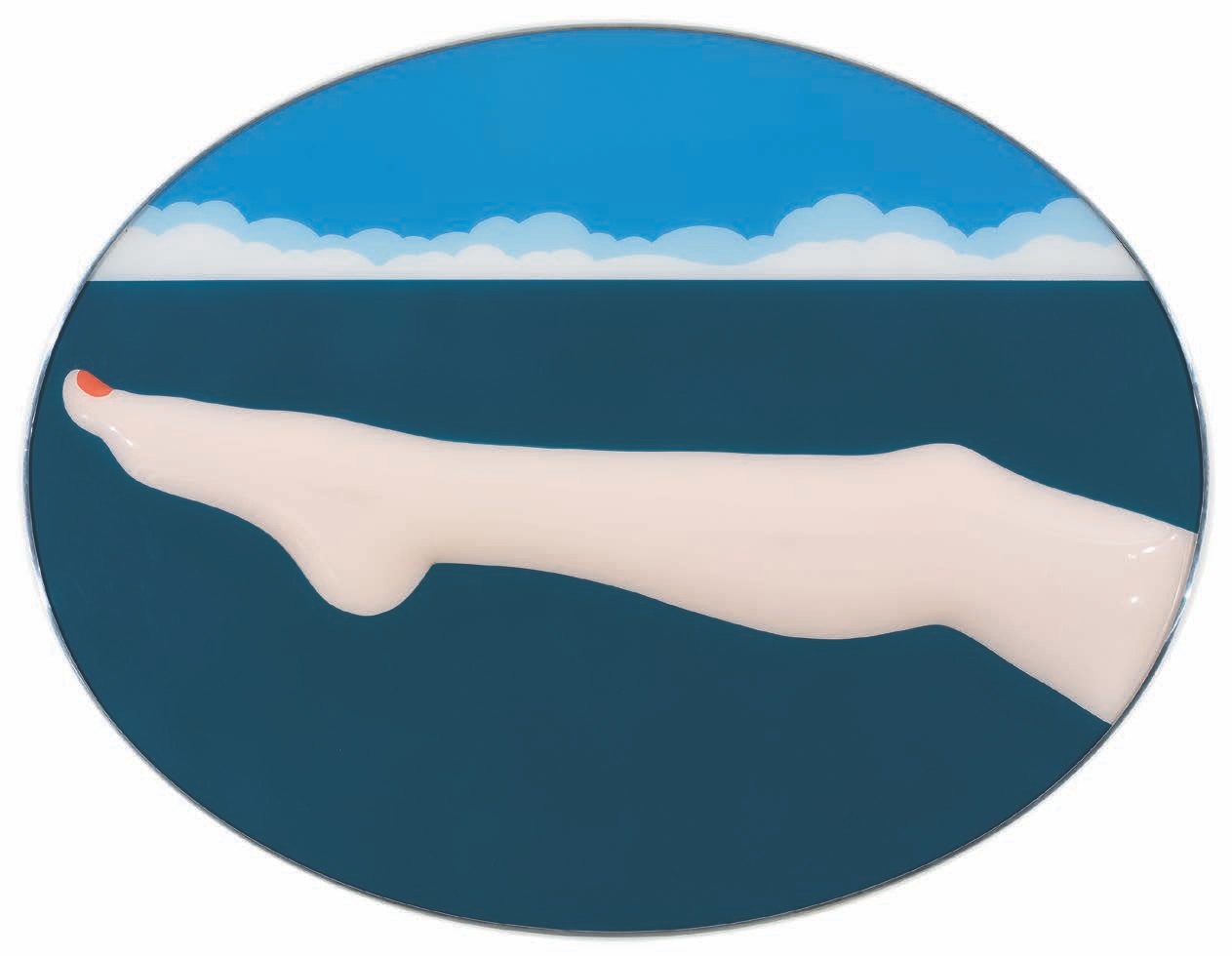 Seascape #10, 1966 Plexiglas moulé et peinture gripflex, 113 x 148,6 x 4,4 cm © The Estate of Tom Wesselmann/ Licensed by VAGA, New York