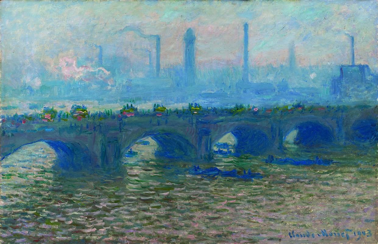 Claude Monet Le Pont de Waterloo temps gris 1903