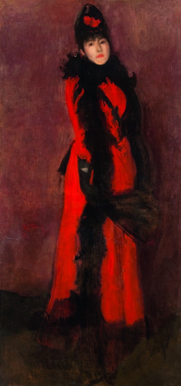 James Abbott McNeill Whistler Red and Black The Fan 1891-1894