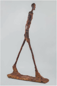Alberto Giacometti (1901-1966) Homme qui marche II, 1960 Plâtre, 188,5 x 29,1 x 111,2 cm Fondation Giacometti, Paris © 2019, ProLitteris, Zurich
