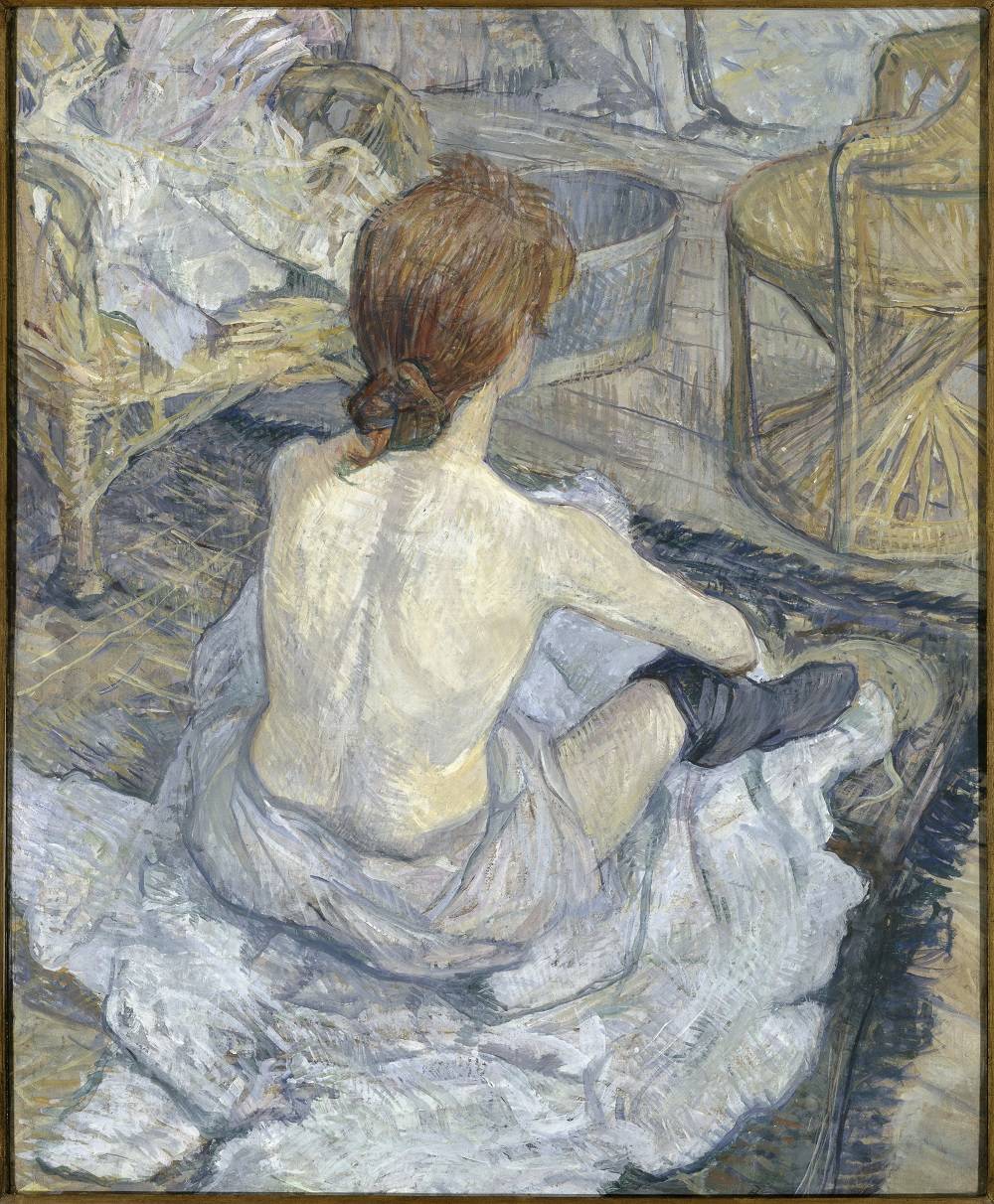 Peinture par Henri de Toulouse-Lautrec Haute Qualité Soie Taie D'oreiller Housse de coussin