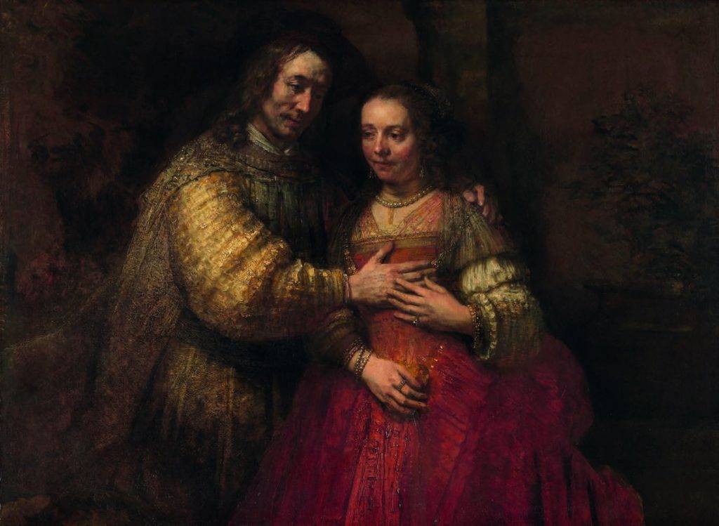 Rembrandt  Isaac et Rebecca, dite  ’La fiancée juive’, c. 1665 Rijksmuseum, Amsterdam Prêt de la ville d’Amsterdam (A. van der Hoop Bequest)