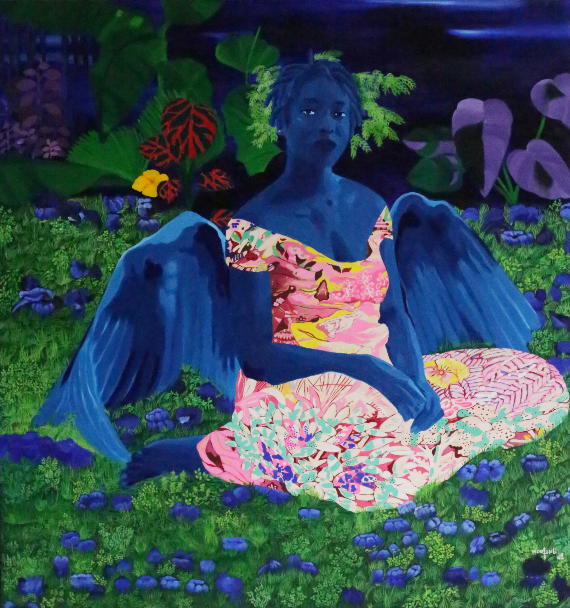 Légende de l’image
Moufouli BELLO
Anguèli, 2021
Acrylique sur toile
160 x 150 cm
