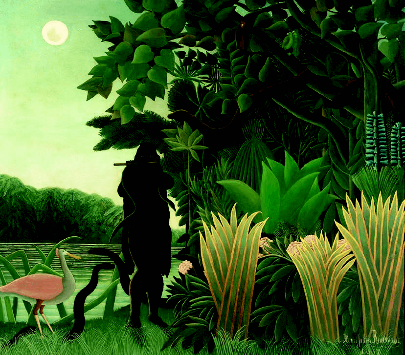 Henri Rousseau, dit le Douanier Rousseau (1844-1910) La Charmeuse de serpents, 1907 Huile