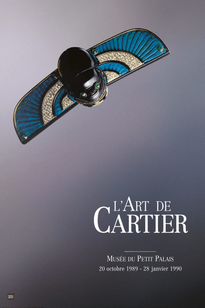 Affiche de l’exposition L’Art de Cartier au Petit Palais (1989-1990), Paris © Photo  Louis Tirilly © Cartier