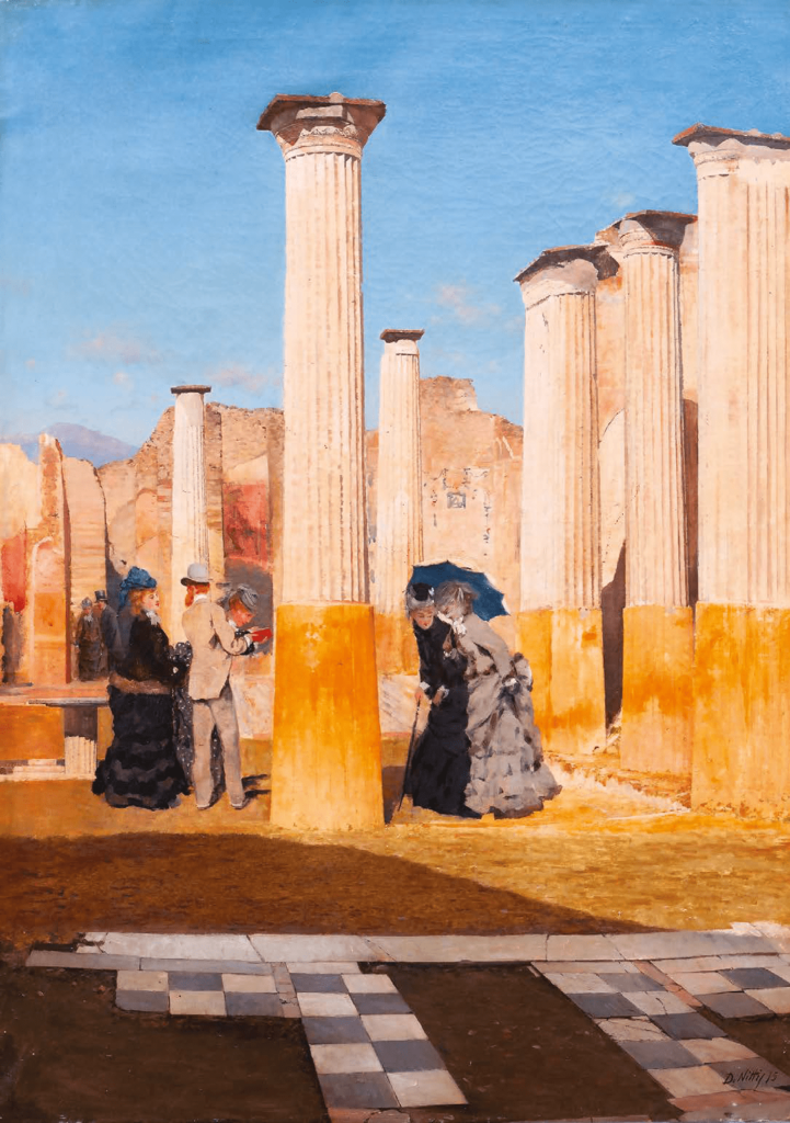 Forum de Pompéi, 1875 Huile sur toile, 80 x 56 cm Avec l’aimable autorisation de la Società di Belle Arti, Viareggio-min