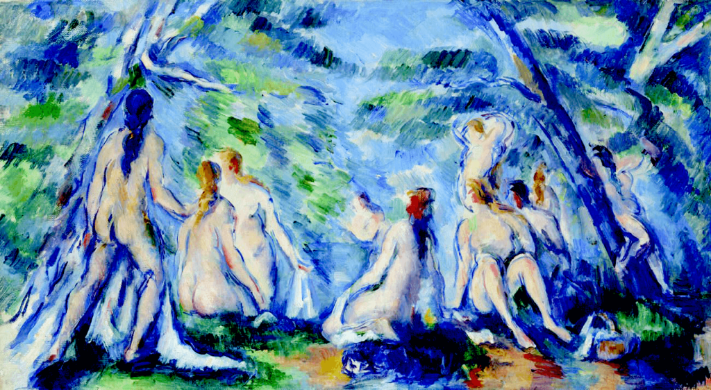 Paul Cézanne Baigneuses, vers 1895-1896 Huile sur toile, 28,5 x 51 cm Museum Langmatt, Baden © Photo Jean-Pierre Kuhn, SIK-ISEA