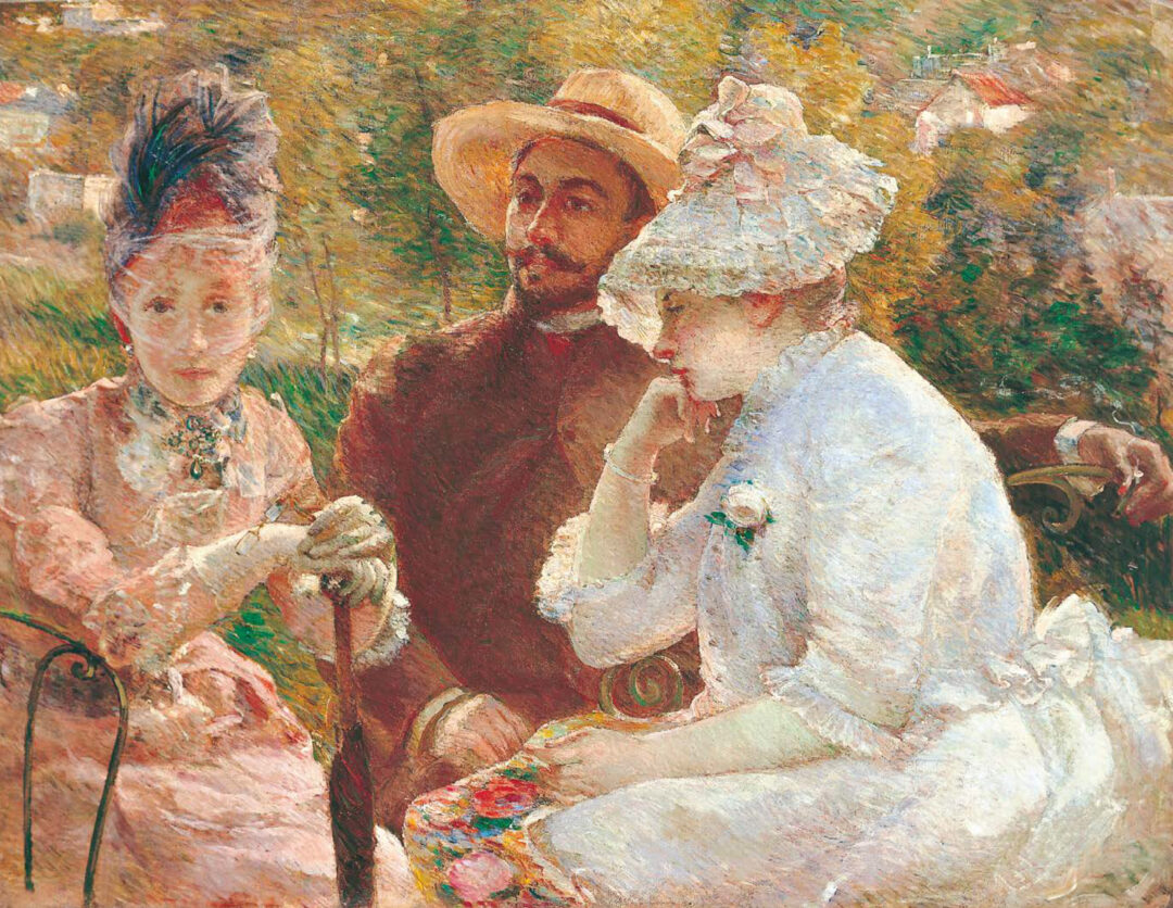 Marie Bracquemond Sur la terrasse à Sèvres, 1880 Huile sur toile, 88 x 115 cm Association des amis du Petit
Palais, Genève
© Photo Studio Monique Bernaz, Genève