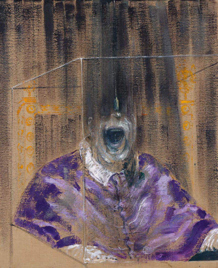 Francis Bacon, Head VI, 1949, huile sur toile, 93,2 x 76,5 cm, Arts Council Collection, Southbank Centre, London © The Estate of Francis Bacon. All rights reserved / 2025, ProLitteris, Zurich