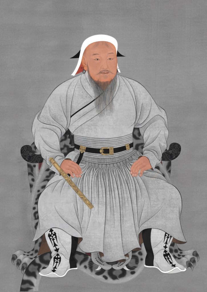 Portrait de Gengis Khan, Sh. Sainzul, 2022, Chinggis Khaan National Museum