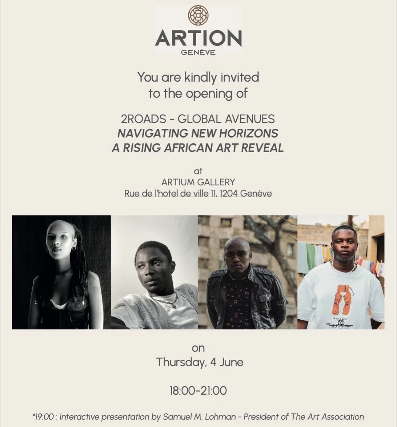 Navigating New Horizons : 4 routes africaines convergent vers la Galerie Artion, à Genève