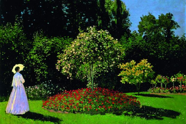Femme au jardin, 1866
Huile sur toile, 82,3 x 101,5 cm
St Petersbourg, Musée
de l’Ermitage
© photographie: Musée de l’Ermitage /
Vladimir Terebenin, Leonard Kheifets,
Yuri Molodkovets