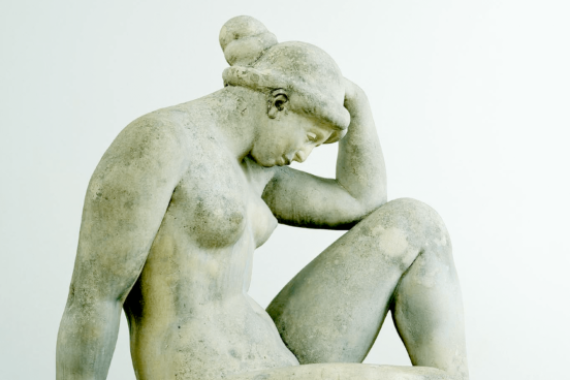 Aristide Maillol La Méditerranée, vers 1905-1907 Pierre de Lens, 114 x 78 x 107,5 cm Collection Oskar Reinhart « Am Römerholz », Winterthour
