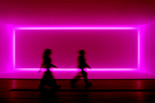 Lucio Fontana Ambiente spaziale, 1967 (reconstruction, 2023) Avec l’aimable autorisation de Fondazione Lucio Fontana, Milano