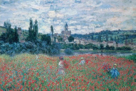 Claude Monet (1840-1926)
Les coquelicots près
de Vétheuil, vers 1879
Huile sur toile, 71,5 x 91,5 cm
Zurich, Stiftung Sammlung
E.G. Bührle
© Photo: W. Dräyer, Zürich