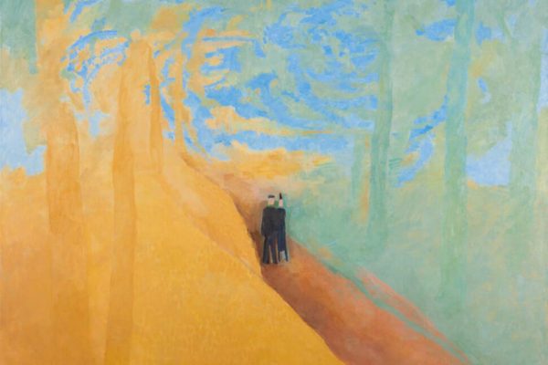 La promenade à Orry, 1989
Huile sur toile, 97 x 130 cm