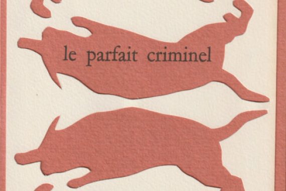 Alain JOUFFROY
Le parfait criminel
Paris, Éditions Fata Morgana, 1930