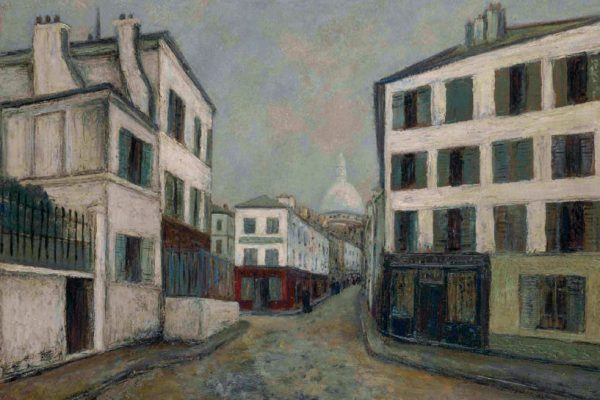 Maurice Utrillo
Rue Norvins à Montmartre
Vers 1911, huile sur panneau
parqueté, 53 x 72,4 cm
Collection Yagi
© Jean Fabris © Adagp, Paris 2008