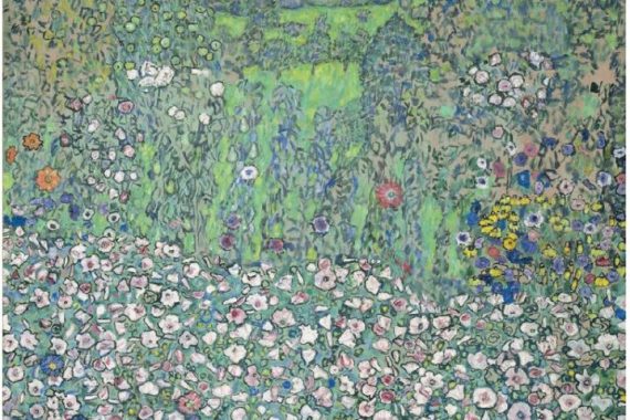 Gustav Klimt
Paysage de jardin avec colline
(Jardin paroissial), 1916
Huile sur toile, 110 x 110 cm
Kunsthaus Zug, Zoug, Stiftung
Sammlung Kamm
Photo : © Kunsthaus Zug, Alfred Frommenwiler
